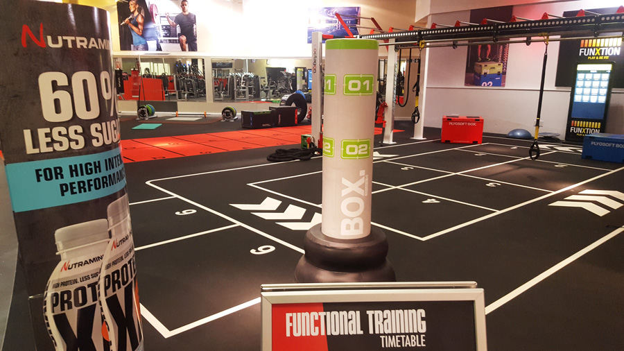 Functional markings at DW Fitness Clubs